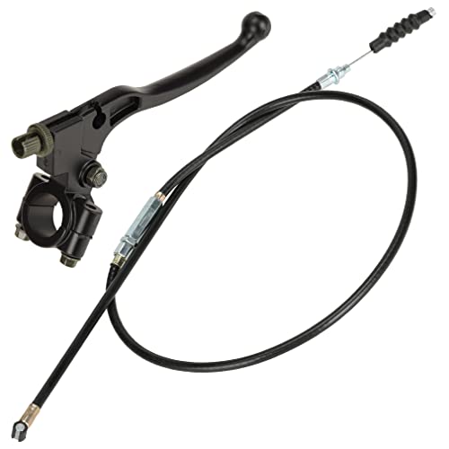 Hiaors TH029 7/8 Inch Handlebar Left Clutch Lever And Clutch Cable With Adjuster Compatible With 50Cc 70Cc 90Cc 110 Cc 125Cc Yamaha Kawasaki Suzuki Tao Tao Ssr Pit Dirt Motor Bike Black thumb #7