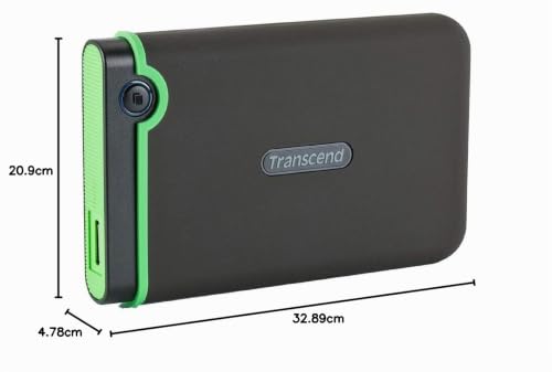 Transcend 1To StoreJet 25M3S - 2.5" Disque dur externe Anti-choc - Connectique Type A - TS1TSJ25M3S