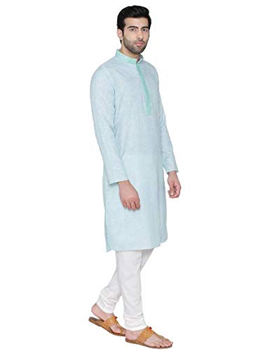 Image of Manthan Cotton Solid Kurta for Men