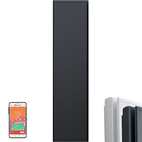 ICON Vertical Electric Radiator Infrared Panel Wall Heater (Anthracite, 2000W)