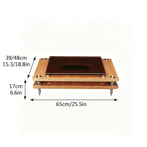 Mueble de audio high-end con cristal templado y baldas de madera 3