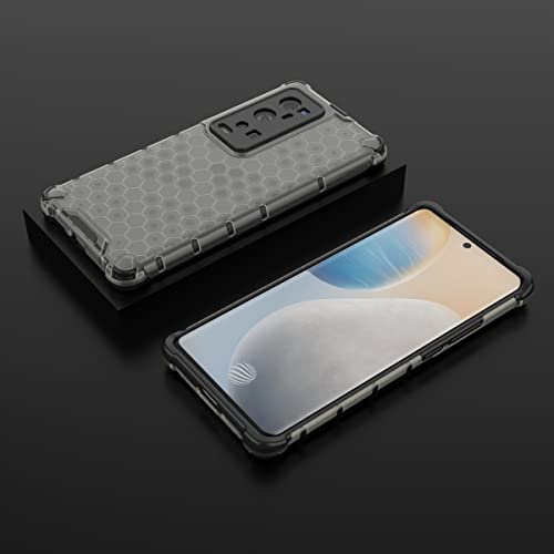 Image of Glasgow Back Case Cover Compatible with Vivo X60 Pro Plus (Stylish Design) - Black