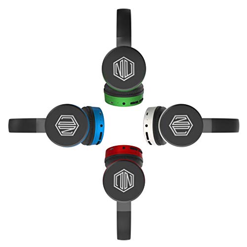 Image of Nu Republic Dubstep Wireless Headphones with Mic (Red and Black)