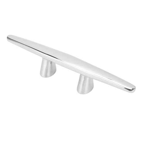 10 Inch Boat Cleat 316 Stainless Steel Dock Cleats High Polished Marine Docking Rope Cleat for Yacht Speedboats