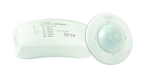 Orbis Dicromat Plus CR 230 V empotrada en el Techo-Sensor de Movimiento para Uso en Interiores, OB134512