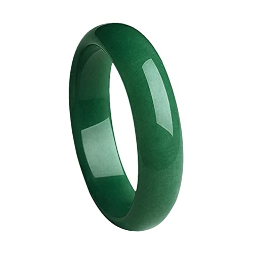 Bijoux en jade naturel bracelet femmes rond en jadéite vert épinard de diamètre 62 mm