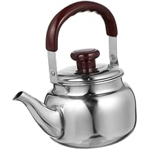 Sosoport Stainless Steel Tea Kettle Whistle Stove Top Large Capacity Teakettle for Green and Herbal Tea Resistant Portable Pot for Home Office Camping and Travel Use