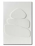 Creespi White Textured Wall Art - Hand Painted Minimalist 3D Art Painting 24x36 inches,Modern Abstract Oil Painting On Canvas for Home Wall Decor