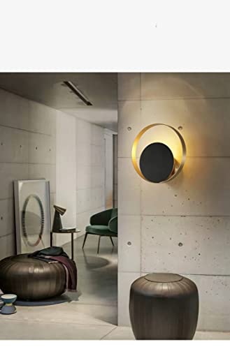 Applique murale moderne LED dorée à lumière chaude pour salon