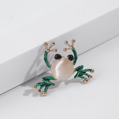 Image of Cute Frog Enamel Brooch Pins For Women Men Cartoon Frog with Glitter Boots Brooch Creative Funny Animals Brooches Fashion Animals Jewelry Gifts