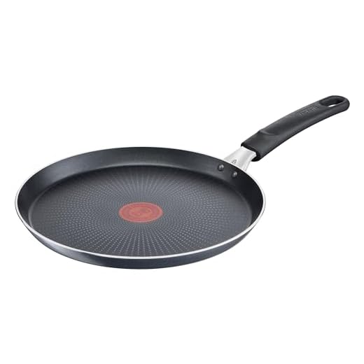 Tefal C38510 XL Force crêpepan 25 cm, anti-aanbaklaag, sterk, thermosignaal, diffusie base pannenbodem, extra brede vorm, stabiele greep, niet geschikt voor inductie, zwart