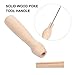 COHEALI Wooden Felting Needle Handles: 10pcs Poking Felting Needle Pen Handles, Wooden Punch Cross Stitch Tool for Beginner, 7X1.4cm