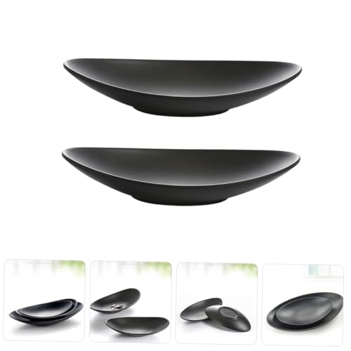 Platos Sushi Pequeños Melamina Negra 2 Piezas miniatura 7