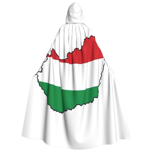 Cape à capuche Hongrie unisexe idéale pour défilé de carnaval et soirée cosplay