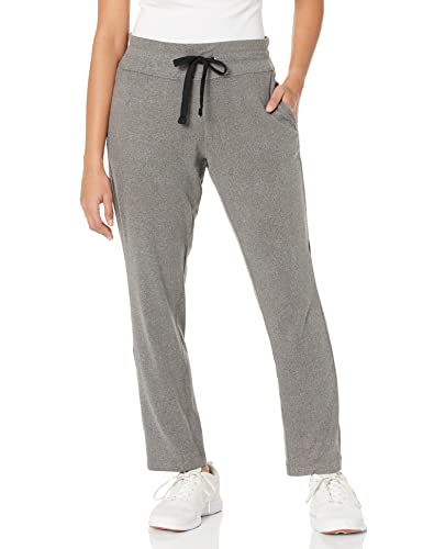 Greg Norman Women's Grace Knit Pant, Charcoal Heather, Medium