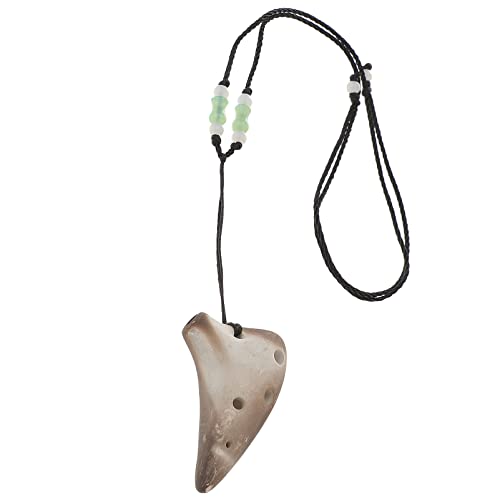 ERINGOGO Ocarina Portable 6 Trous Mini Ocarina Dolomite Cadeau D'instrument De Musique Couleur Aléatoire De Lanière Cover