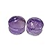 Natural Amethyst Gemstone Double Flared Ear Plugs – Handmade Purple Crystal Gauges for Stretched Ears, Organic Stone Body Piercing Jewelry (7 mm (1 g))