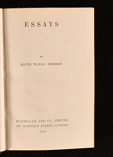 Essays B001QFI0JG Book Cover