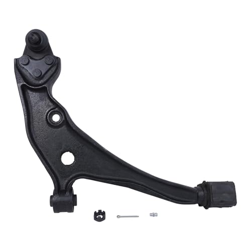 Image of Detroit Axle - 8pc Front End Kit for 1999-2002 Nissan Quest Mercury Villager, 2 Lower Control Arms with Ball Joint 4 Outer Inner Tie Rods 2 Boots 2000 2001 Replacement