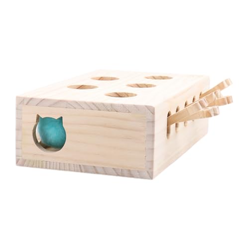 Grattoir interactif pour Chat - Jeu d'activités de Divertissement Whack Mole Box - Station de Jeu pour Chat - Jouet pour Jouer en intérieur - Chasse - à...