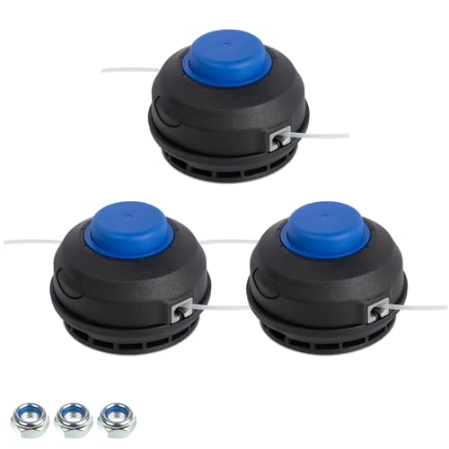 ustintec KLS 124-03 Bump Spool Trimmer Head 3pcs Compatible with Kobalt 24V String Trimmer KST 2224B-03,1124B-03, 2024A-03, 4024A-03, 4024AB-03 Replace 1504979, 1157557, 1137837, 856456, 3488480