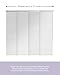Graywind Manual Sliding Panels Light Filtering Privacy Panel Track Blinds Wand Control Window Blinds for Patio Sliding Glass Door Large Windows Width Up to 153