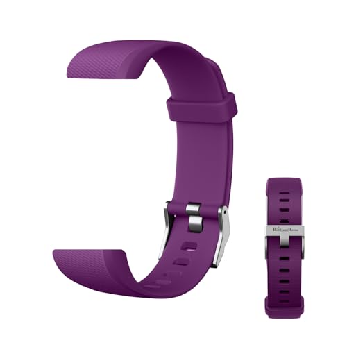 Wrist Bands Replacement for S5 Fitness Tracker (for All Brands) Replacement Band Smart Watch Slim Fitness Tracker Band Activity Tracker 5 Color Adjustable Wristbands Black Blue Grey Pink Purple