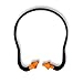 Radnor Orange and Black Multi-Position Banded Earplugs