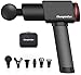 Produktbild ChampionGun Massagepistole Massage Gun für Nacken Schulter Tiefen, Massagegerät mit 6 Massageköpfen, 6 Geschwindigkeiten, 2600mAh Akku, Ultra Leise Muskel Massage Gun, Aluminiumgehäuse, Schwarz