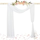 ✿【 Elegante Ausstellung von Hochzeitsvorhgen für Decken】 Diese Hochzeitsdrapes für Bogen, die schön zum Drapieren oder Hängen auf dem Bogen hängen, um auf dem Boden zu fließen und schöne Falten zu erzeugen.