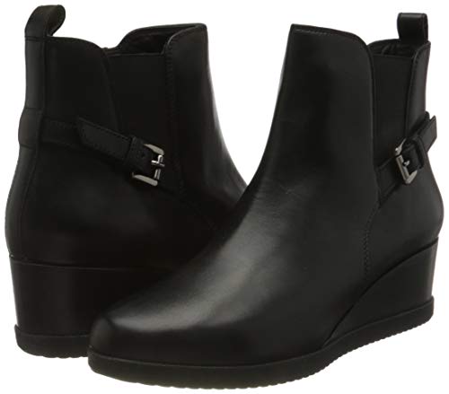 Geox D ANYLLA WEDGE C Ankle Boot Mujer, Negro (Black), 36 EU