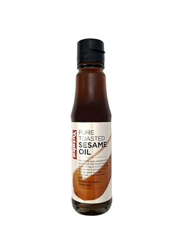 Yutaka - Pure Toasted Sesame Oil 150ml - Japanese Style Sesame Oil - Perfect for Cooking Dressings Marinades & Stir-Fries - Natural Nutty Flavour - Suitable for Vegans Gluten Free