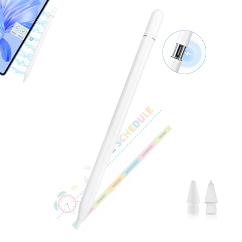 Stylus Pen for iPad 10th/9th Gen, Fast Charging Magnetic Pencil fits for Apple iPad Pro 11"(1-4th)/12.9"(3-6th Gen)/M4, Air M2/3-5th, Mini 6/5, Alternative for Apple Pencil Pro/2nd/1st/USB-C