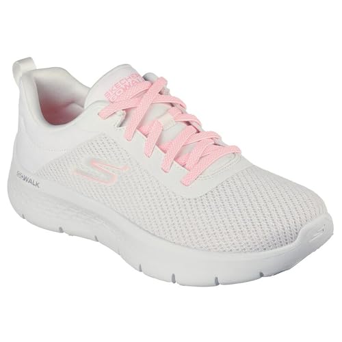 Skechers GO Walk Flex- Alani, White/Pink, 8