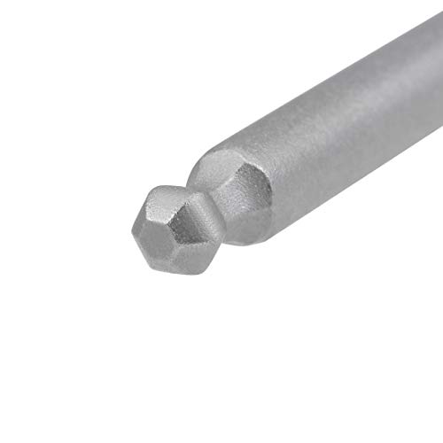 Uxcell 3 Pcs H4 (4Mm) Ball End Screwdriver Bits, S2 Steel Magnetic 5.1 Inch Long Drill Bit With 1/4 Inch Hex Shank #TOP2
