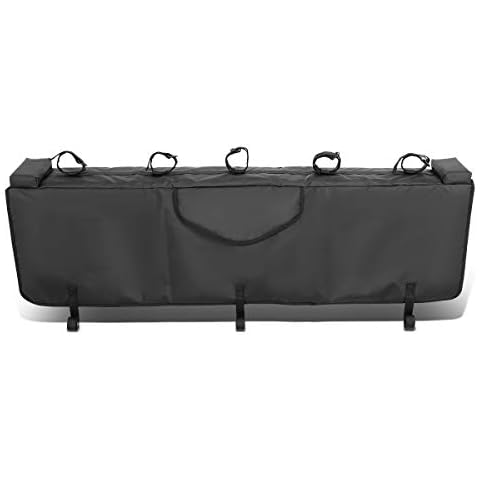 DNA MOTORING TGP-XS 53" Waterproof Pickup Truck Bed Tailgate Pad with Bike Racks fit Fits Trucks with Tail Gates up to 53" Wide, Black Cover