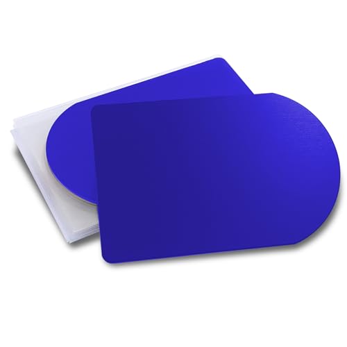 Plaques aluminium anodisé bleu x10 haute précision pour marquage et gravure laser