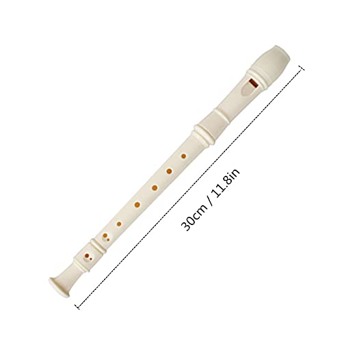 6 Pieces 8 Hole Descant Soprano Recorder For Kids, Plastic Music Recorder Instrument Kid Music Flute With Cleaning Rod #TOP4