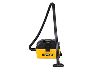 DEWALT TOOLBOX 15L WET/DRY VAC, small and compact, toolbox-style design incorporates rugged, plastic casing and flip-up handle