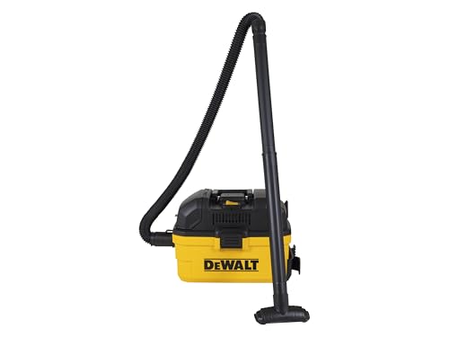 DEWALT TOOLBOX 15L WET/DRY VAC small and compact toolbox-style design incorporates rugged plastic casing and flip-up handle