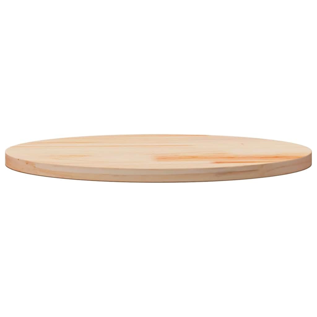 vidaXL Dessus de Table Rond Ø70x3 cm Bois de pin Massif, Plateau de Table en Bois, Dessus de Table à Manger, Plateau de Table en Bois Massif