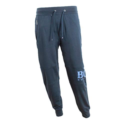 Hugo Boss Tracksuit Pants with Textured Logo 50414654 403 Navy (XX-Large)