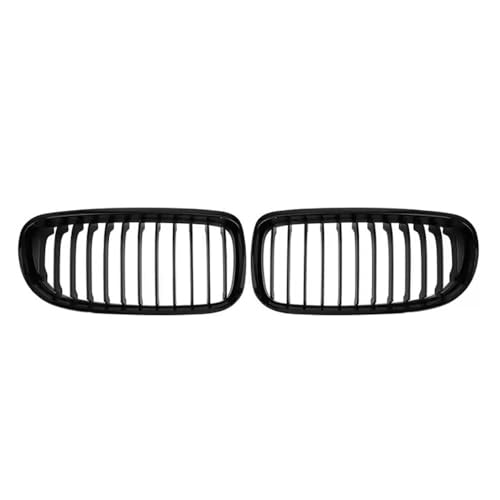 Grilles de pare-chocs avant à double lamelles noir brillant pour Série 3 E90 E91 ligne unique