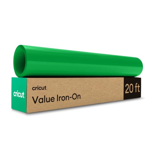 Image of Cricut HTV Heat Transfer Vinyl | 6 m | Green | Iron-On HTV Vinyl for Fabric, Perfect for Custom T-Shirts & DIY Clothing