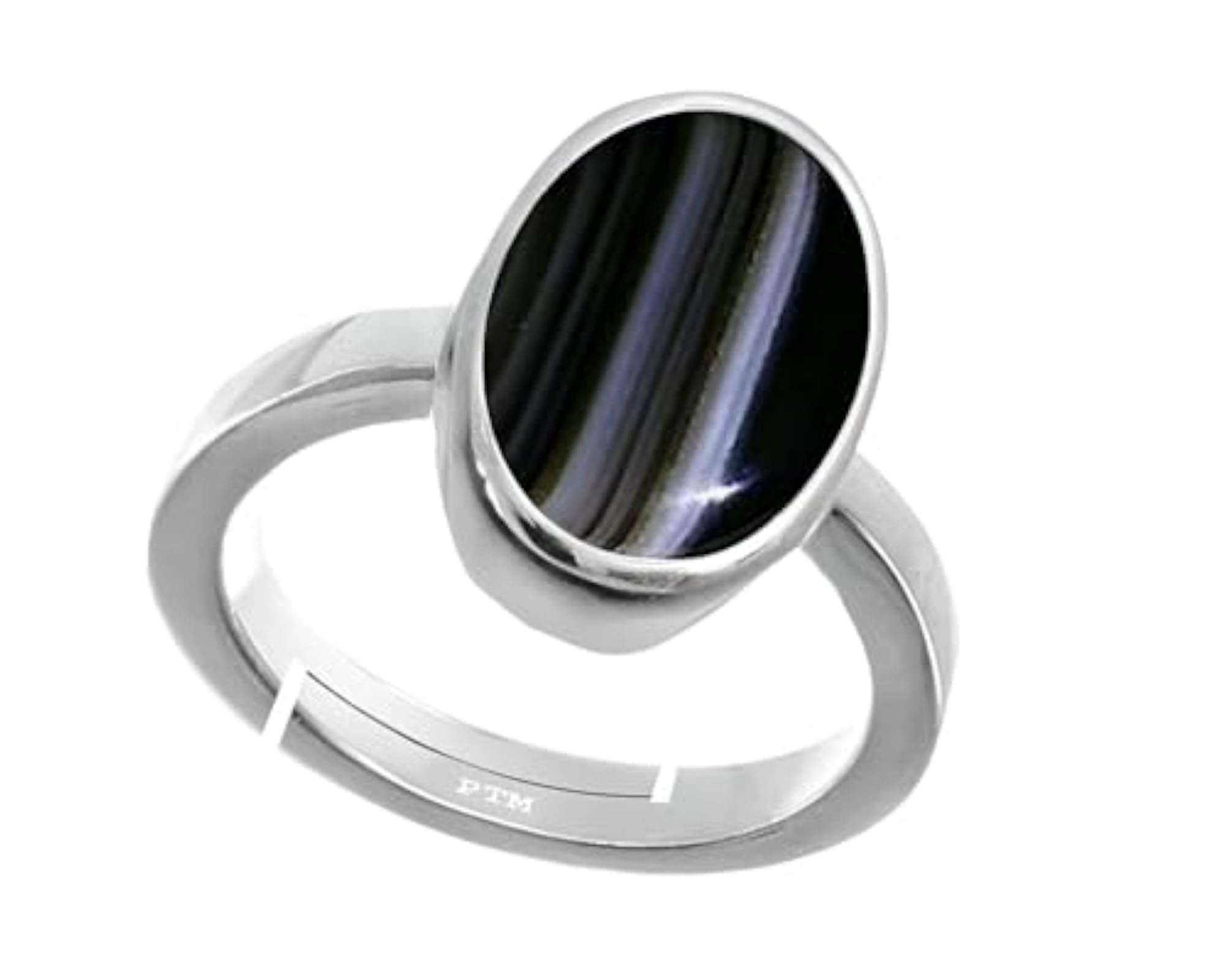 Unisex Natural Sulemani Hakik Adjustable Sterling Silver Ring