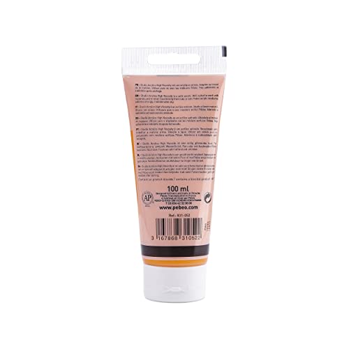 Pebeo - Acrylic Fine Studio Acrylics - Dark Cadmium Yellow Hue - Dark Cadmium Yellow Hue 100ml/3.38oz