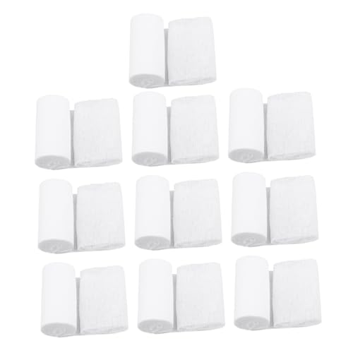 SOLUSTRE 10pcs Rollo de Venda de Gasa Desechable 8x600cm Envoltura de Compresión Vendas para Primeros Auxilios Entrenamiento y Cuidado de Heridas para Emergencias y Uso Deportivo miniatura 1