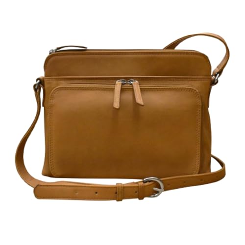 Image of ili New York Genuine Leather Crossbody Bags for Women - Premium RFID Blocking Shoulder Bag Organizer with Adjustable Strap