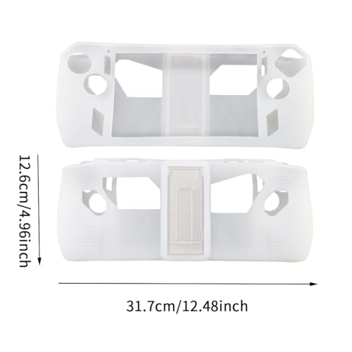 Image of Silicone Cover with Stand and 2 Thumb Grips Designed for ASUS ROG Ally Z1 /Z1 Extreme, Compatible with ROG Ally RC71L (2023 Launched) (Asus ROG Ally Console NOT Included) Transparent 3