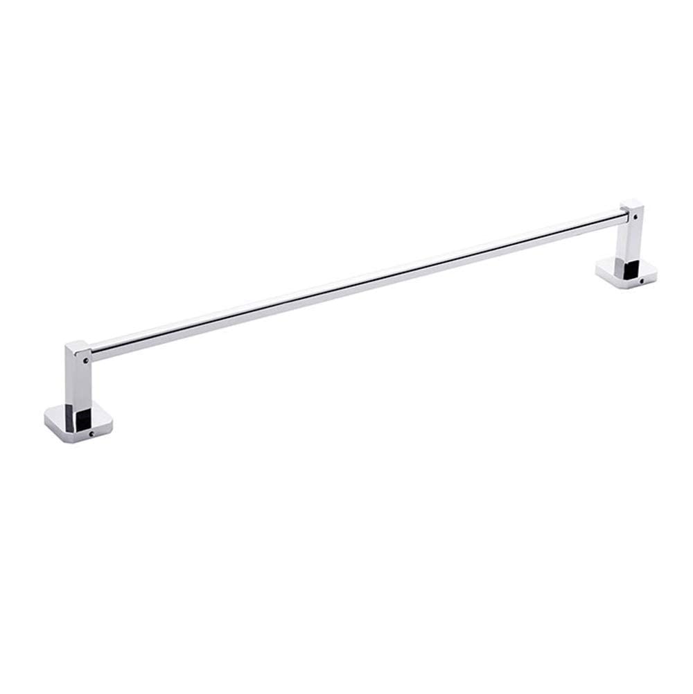 Porte-serviettes de bain 64 cm anti-chute - Support simple mural pour linge humide
